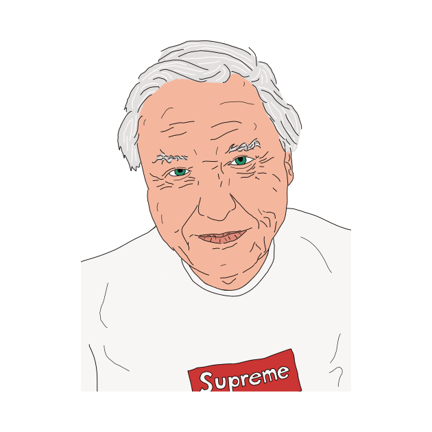 David Attenborough Supreme Tee by gteees