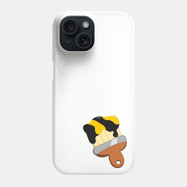 bumblebee Paintbrush Phone Case by traditionation