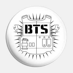 Raglan BTS logo Pin