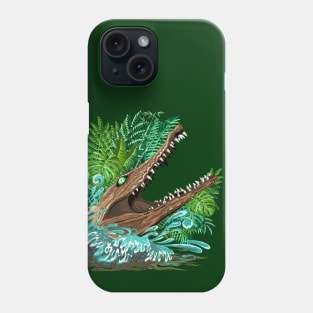 Crocodile Alligator Attack in the swamp Phone Case