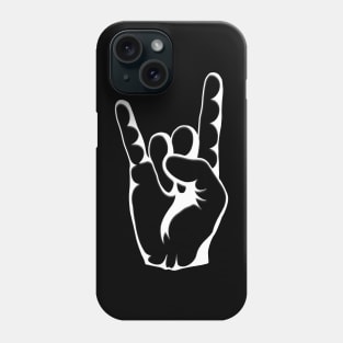 RAISE YOUR HORNS! Black and White Phone Case