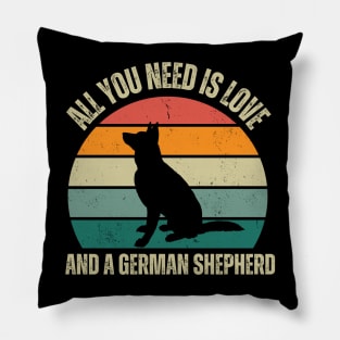 Guardian Hearts: Unwavering loyalty and love, embodied by German Shepherds! Pillow