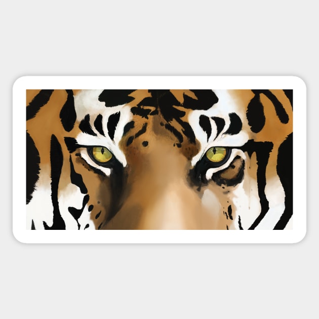 Tiger Eyes Sticker