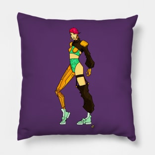 Cyberpunk Doodle 4 Pillow