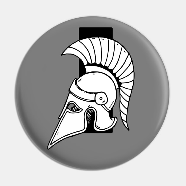 Greek Helmet 2 Pin by TaliDe