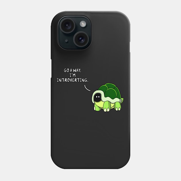 Introverted Turtle Phone Case by ChaoticHeart