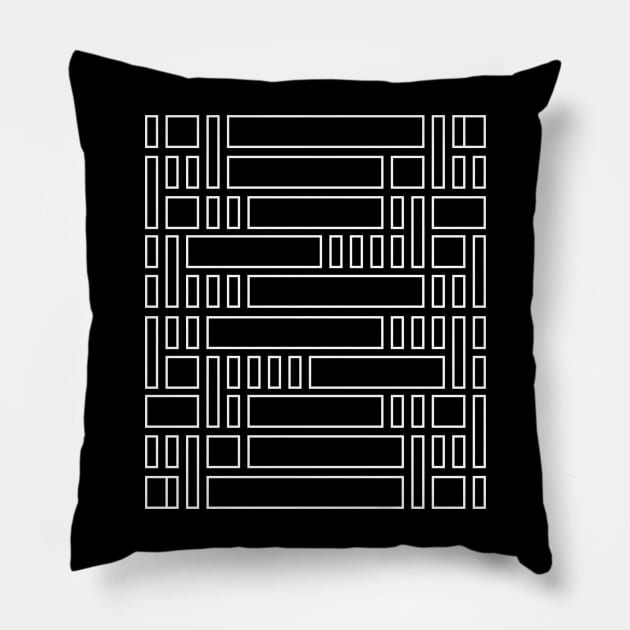 abstract lines design Pillow by lkn