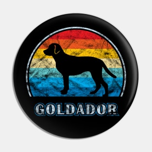 Goldador Vintage Design Dog Pin