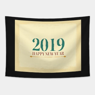 Happy New Year retro style Tapestry