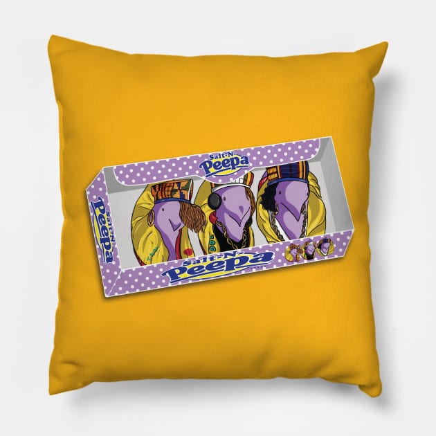 Salt N Peepa Pillow by mattlassen