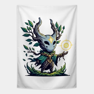 Kawaii Forest Tree Spirit Mage Wizard Tapestry