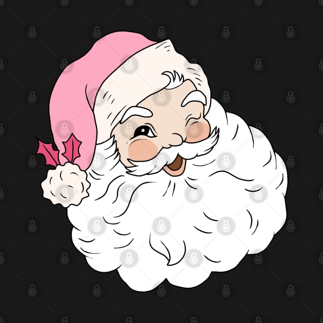 Retro Vintage Pink Santa Claus by valentinahramov