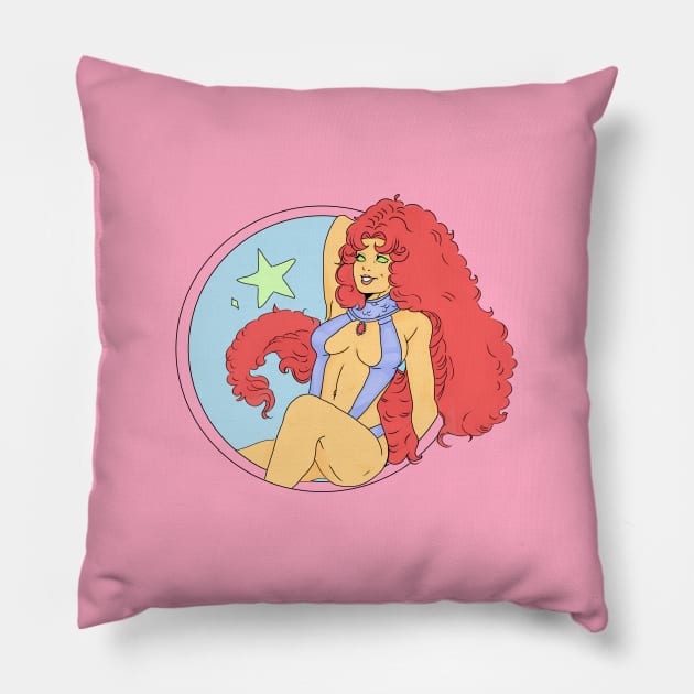 80s Starfire Pillow by AgreeablePossum