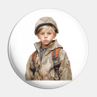 Innocent Valor: The Courageous Journey of a Young Soldier Pin