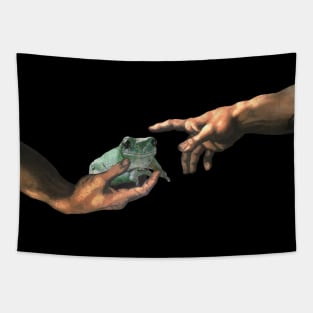 Creation of White Tree Frog Tapestry