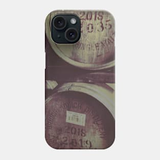 Whisky Casks stored in a warehouse Phone Case