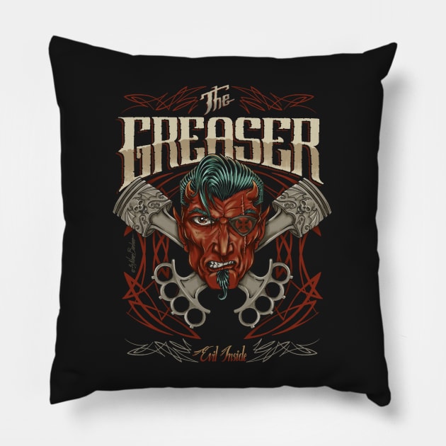 The greaser Pillow by nanobarbero