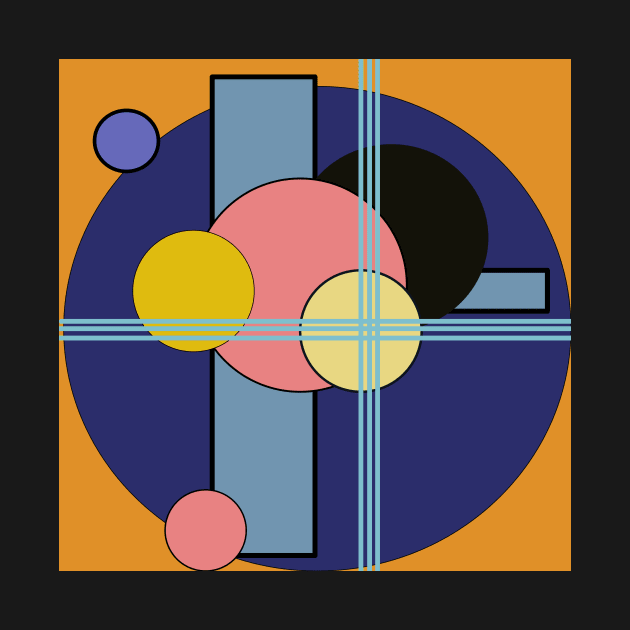 geometric abstract design by pauloneill-art