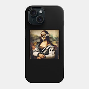 Mona Lisa Inspired - Funny Skiing Phone Case