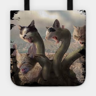 Evil Lernaean Hydra Dragon Cat Tote