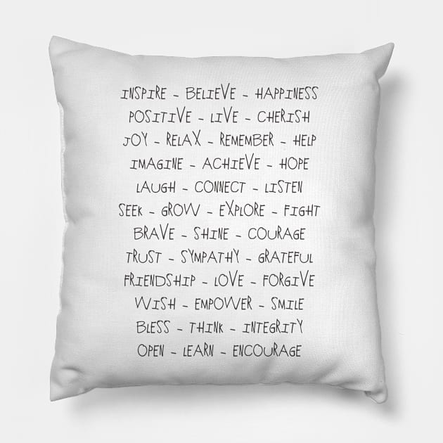 Inspirational mindset Pillow by Jambo Designs