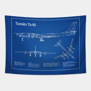 Tupolev Tu-95 Bear Bomber - AD Tapestry