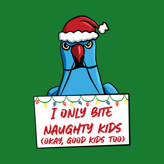 Only Bite Naughty Kids Blue Ringneck by punkburdarts