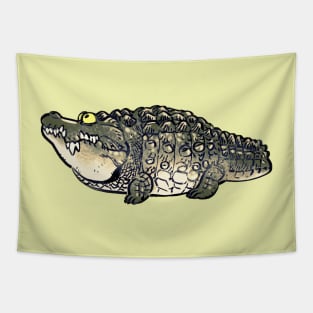 Mudwizard draws the cute chonk crocodile toy side ver. / funny animal memes Tapestry