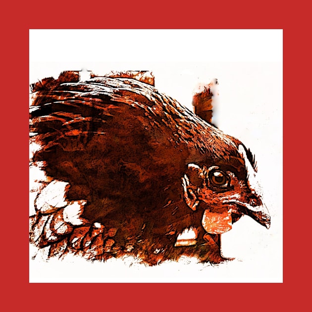 ANGRY CHICKEN by JOHN COVERT ILLUSTRATIONS