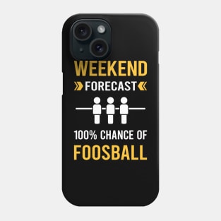 Weekend Forecast Foosball Phone Case