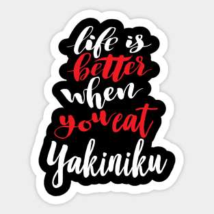 Yakiniku Japan Stickers Teepublic