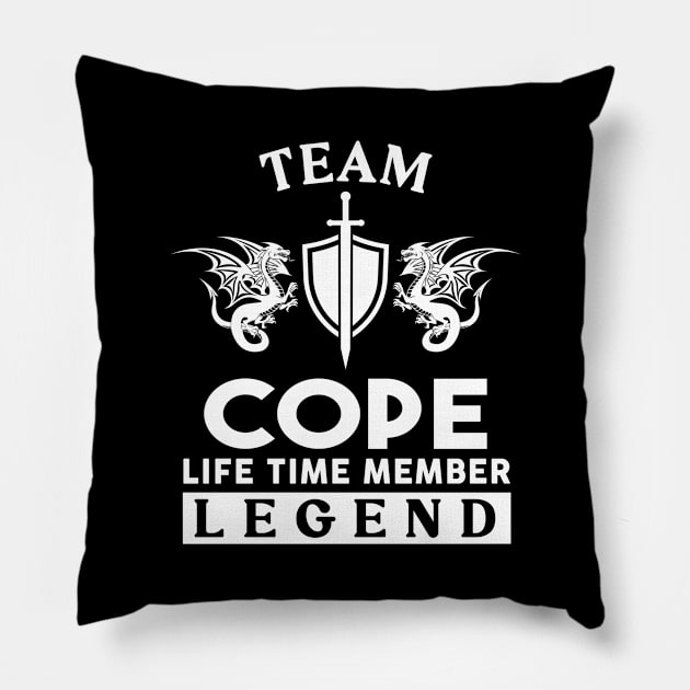 Cope Name T Shirt - Cope Life Time Member Legend Gift Item Tee Pillow by unendurableslemp118