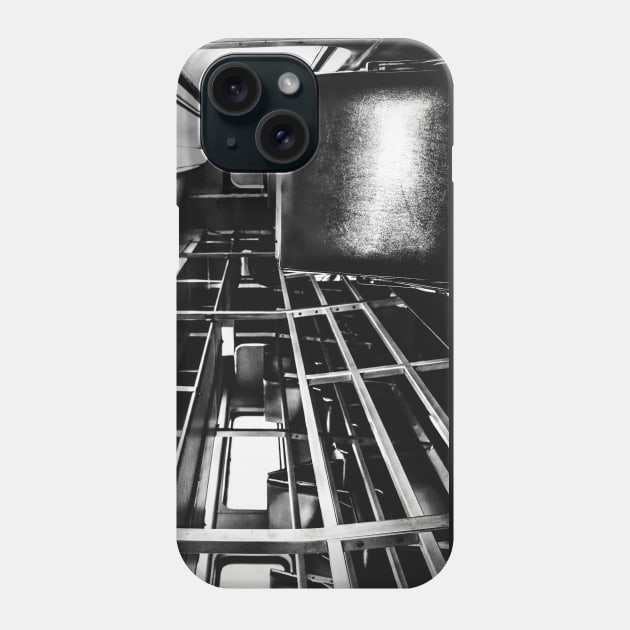 inside an empty train car Phone Case by rclsivcreative