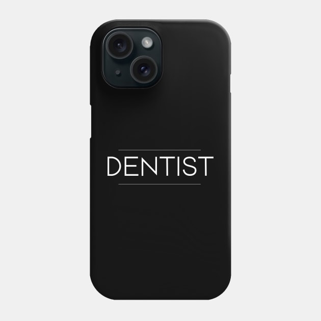 Dentist Minimalist Design Phone Case by Studio Red Koala