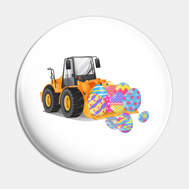Funny Easter And Excavator Design Eggscavator To Celebrate Easter Sunday 2022 Pin by HBart