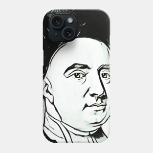 George Berkeley Black And White Portrait | George Berkeley Artwork 3 Phone Case