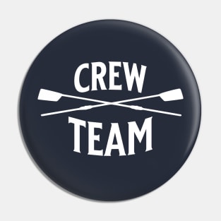 Crew Rowing Team Member Sculling Vintage Crossed Oars Pin