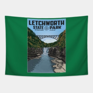 Letchworth Park WPA style poster Tapestry