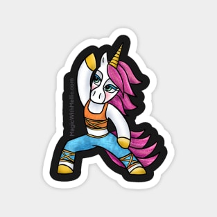 Yoga Warrior Unicorn - Original Illustration Magnet