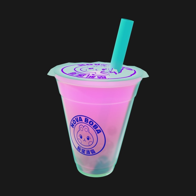 Boba Bubble Milk Tea - Strawberry by banditotees