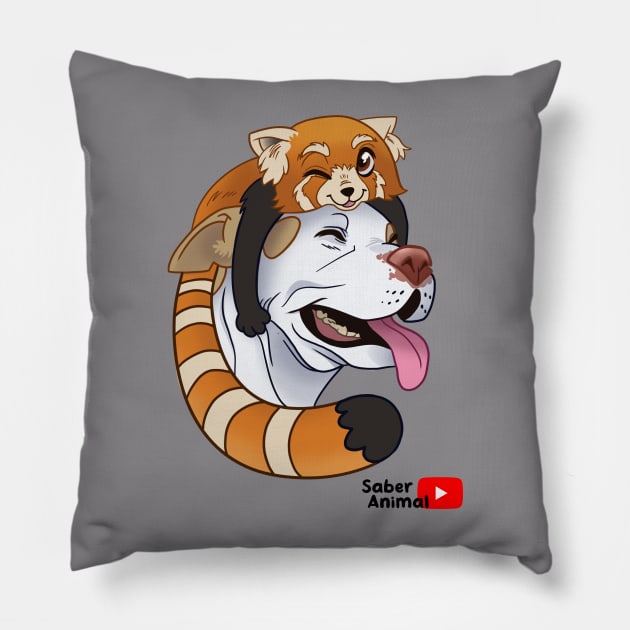 I love pit bulls ❤️ Pillow by Saber Animal