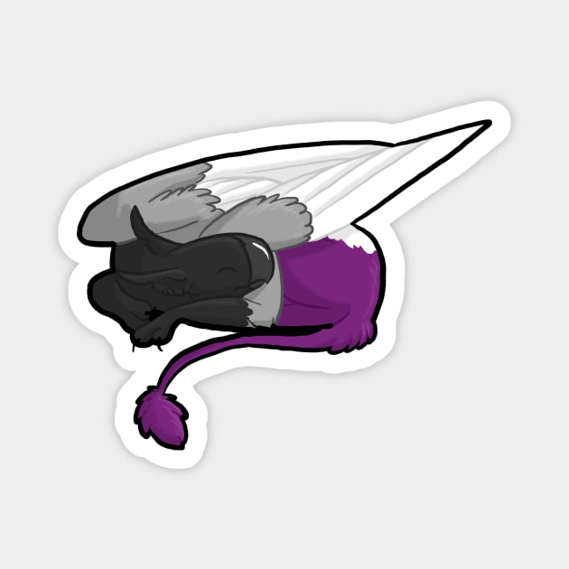 Asexual Pride Gryphon Magnet by Khalico