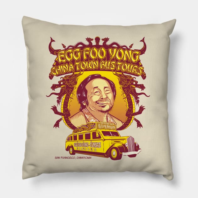 Egg Shen's bus tour shirt Pillow by RevelRouser