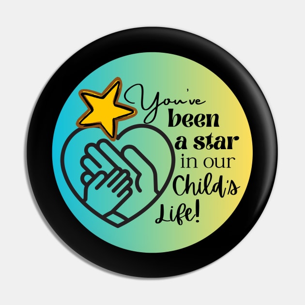 Thank you gift for Child Caregiver Pin by missdebi27