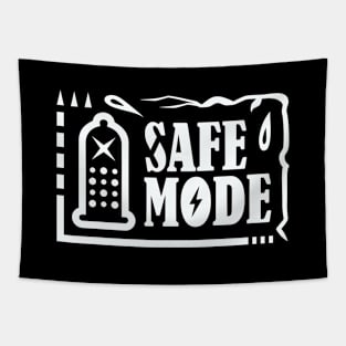 Safe Mode (White) Tapestry