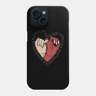 Satan loves you t-shirt Phone Case