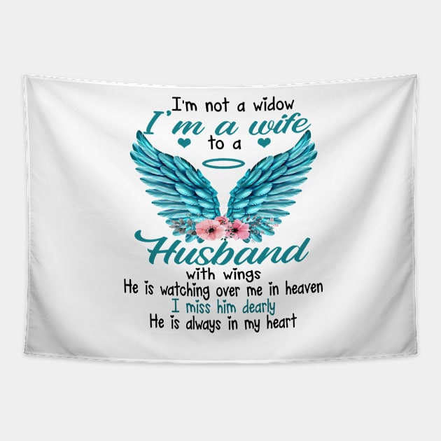 I Am Not A Widow I Am A Wife To A Husband Tapestry by DMMGear