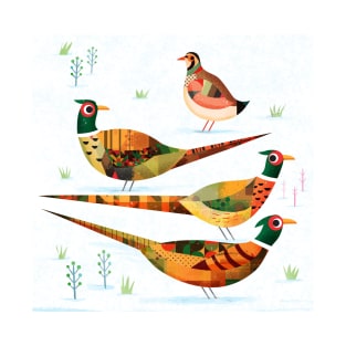 Three Pheasants and a Partridge T-Shirt