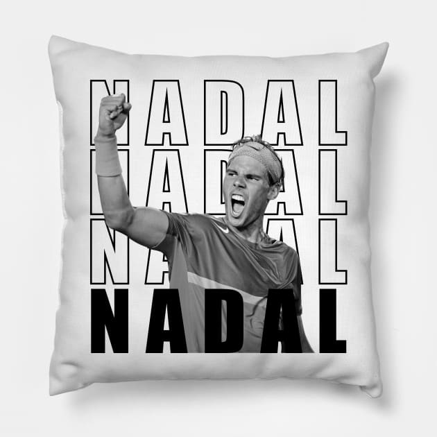 Rafael Nadal # 2 Pillow by Justbrian