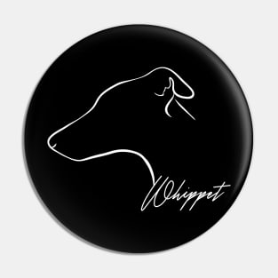 Whippet profile dog lover Pin